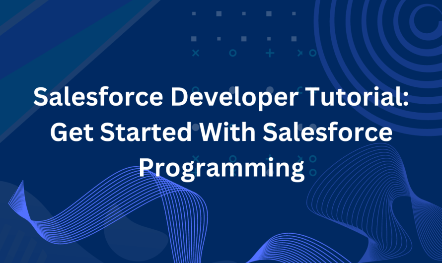 Salesforce Developer Tutorial: Get Started with Salesforce Programming